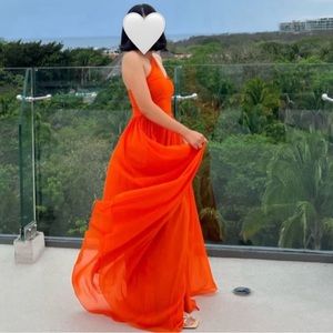 One strap Evening Gown with slit